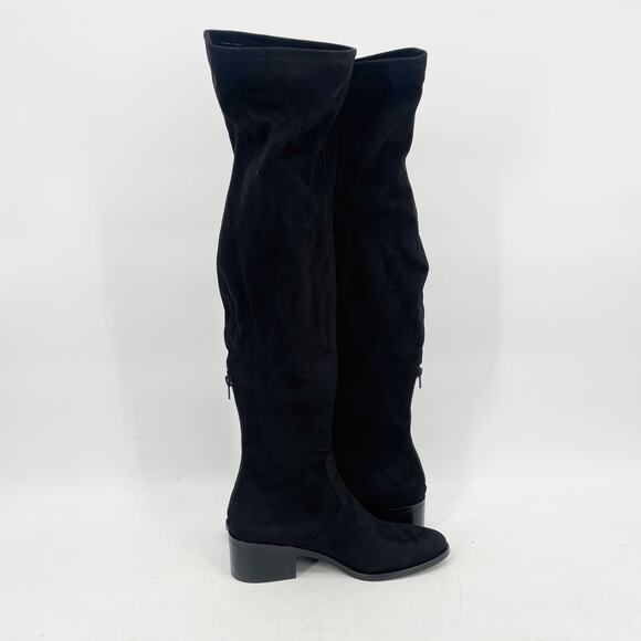Steve Madden Women's Georgette Over the Knee Boots Size 8 Black Pull On NIB - Picture 10 of 13